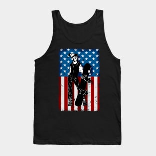 Female Snowboarder Winter Sports Tank Top